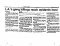 LA Gang's Killings Reach Epidemic
